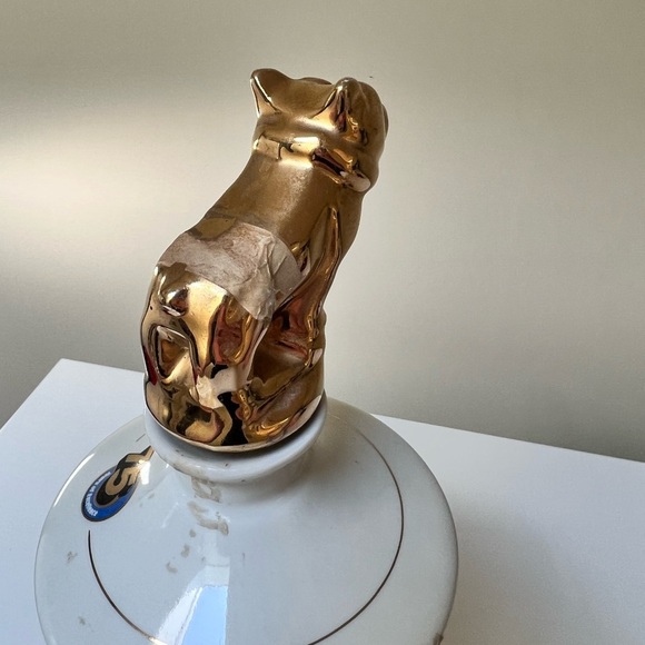 Mack Trucks Vintage Ceramic Wild Turkey Decanter with Gold Bulldog Topper - Picture 12 of 15